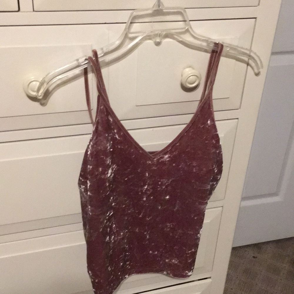 pink crop top
